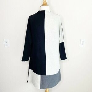 Multiples Color Blocked Mock Neck Sweater Dress